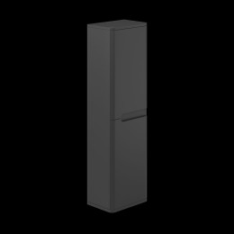 image of Urban 35cm Tall Bathroom Cabinet Unit W 350 X H 1200mm Black Serica