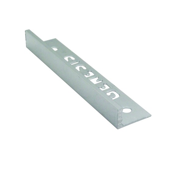 image of Aluminium Straight Edge Trim Bright Silver ESA120.91 12mm x 2.5m