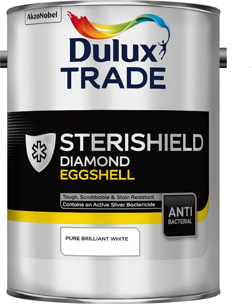 Dulux Trade Paint Sterishield Quick Drying Eggshell Pbw 5lt | N&C Tiles ...