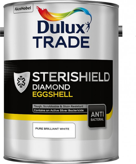 Dulux Trade Paint Sterishield Quick Drying Eggshell Pbw 5lt