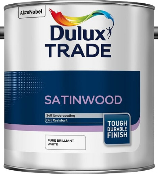 Dulux Trade Paint Satinwood Pbw 2.5lt