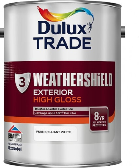 Dulux Trade Paint Weathershield Paint Exterior Gloss Pbw 5l